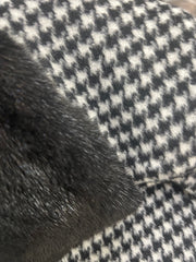 Genuine Scandinavian Mink Fur Virgin Wool Poncho Alaska® Outerwear Company