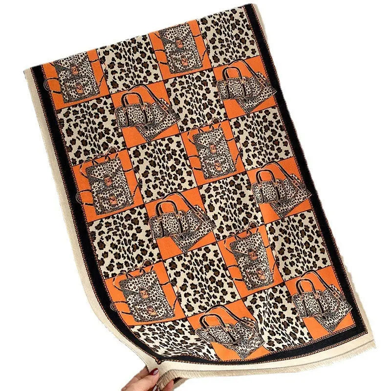 Women's Leopard Print Scarf Family Shopolf