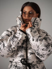 Monochrome Jacquard Down Fill Coat Alaska® Outerwear Company