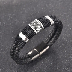 Braided Leather Bracelet Family Shopolf