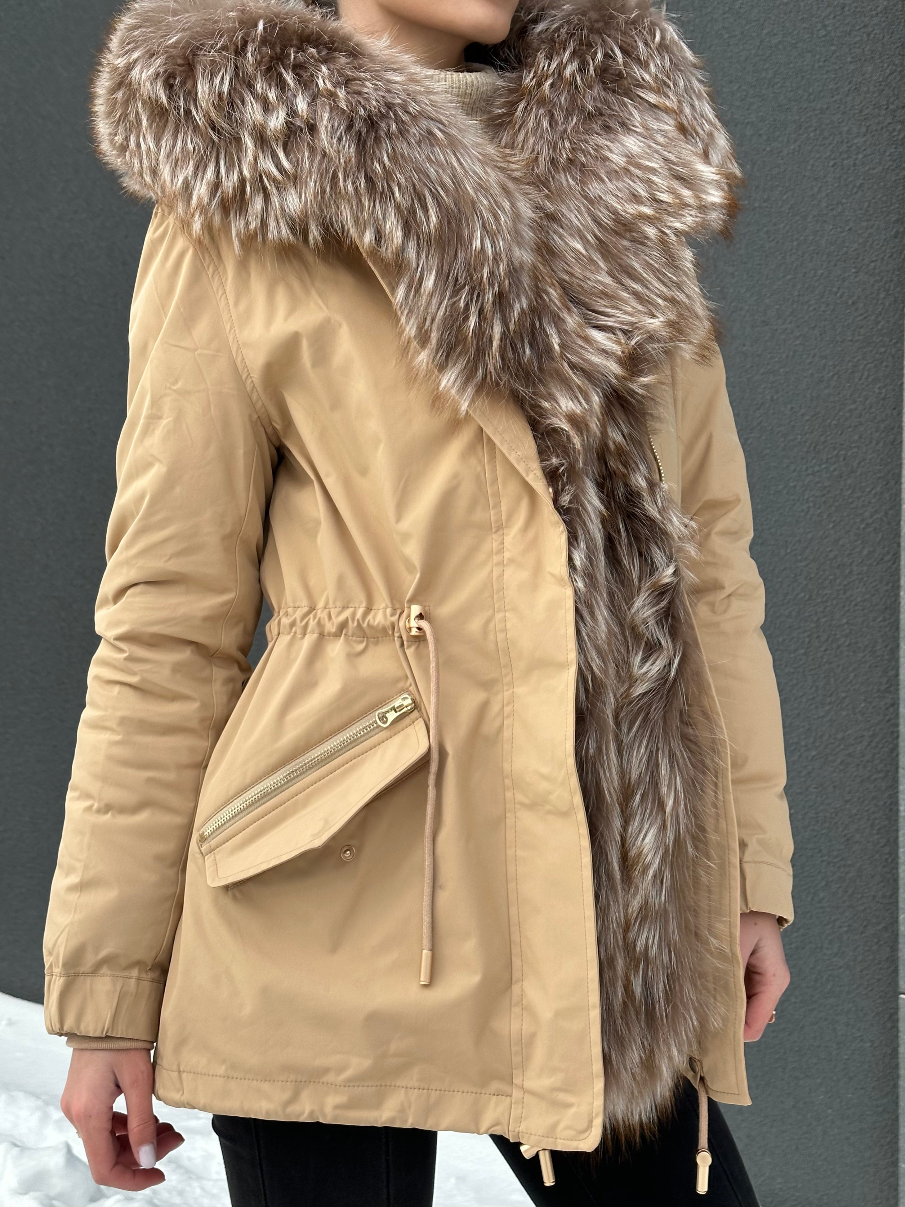 Genuine Silver Fur Trim Parka with Rabbit Fur Insulation Alaska® Outerwear Company