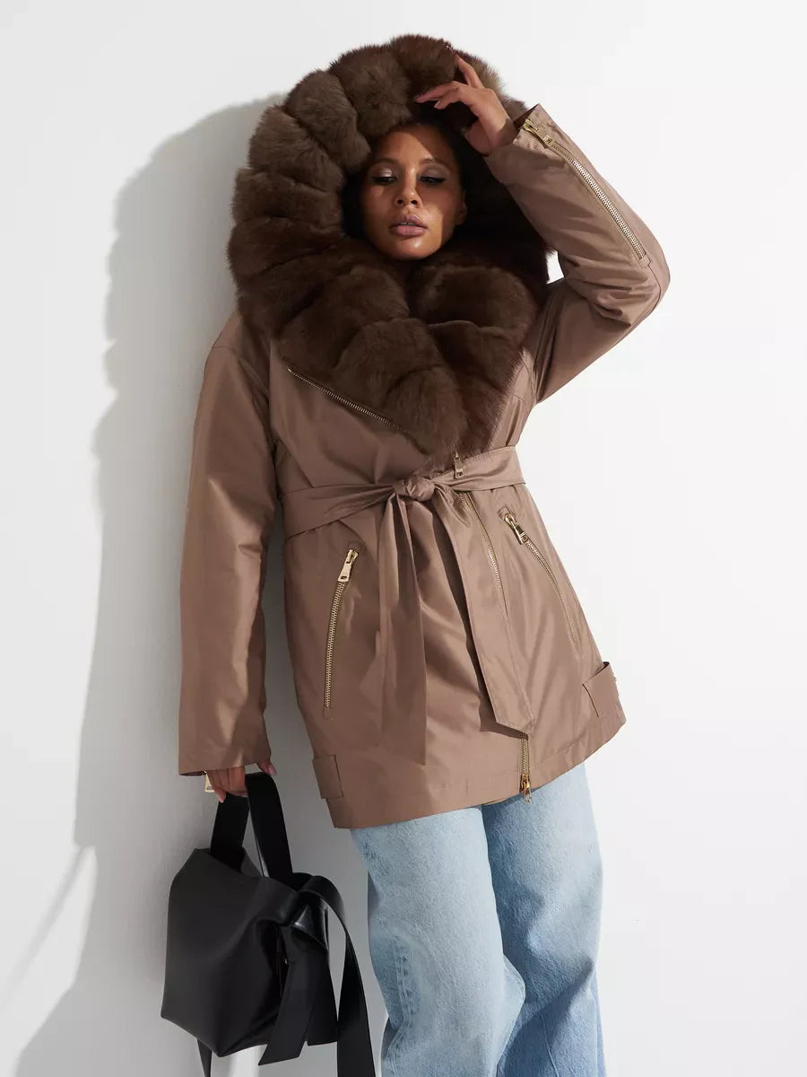 Genuine Polar Fox Fur Trim Rabbit Fur Insulated Parka Alaska® Outerwear Company