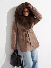 Genuine Polar Fox Fur Trim Rabbit Fur Insulated Parka Alaska® Outerwear Company