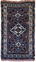 1920’s Antique Kurdish 4X3 Rug Rugistan
