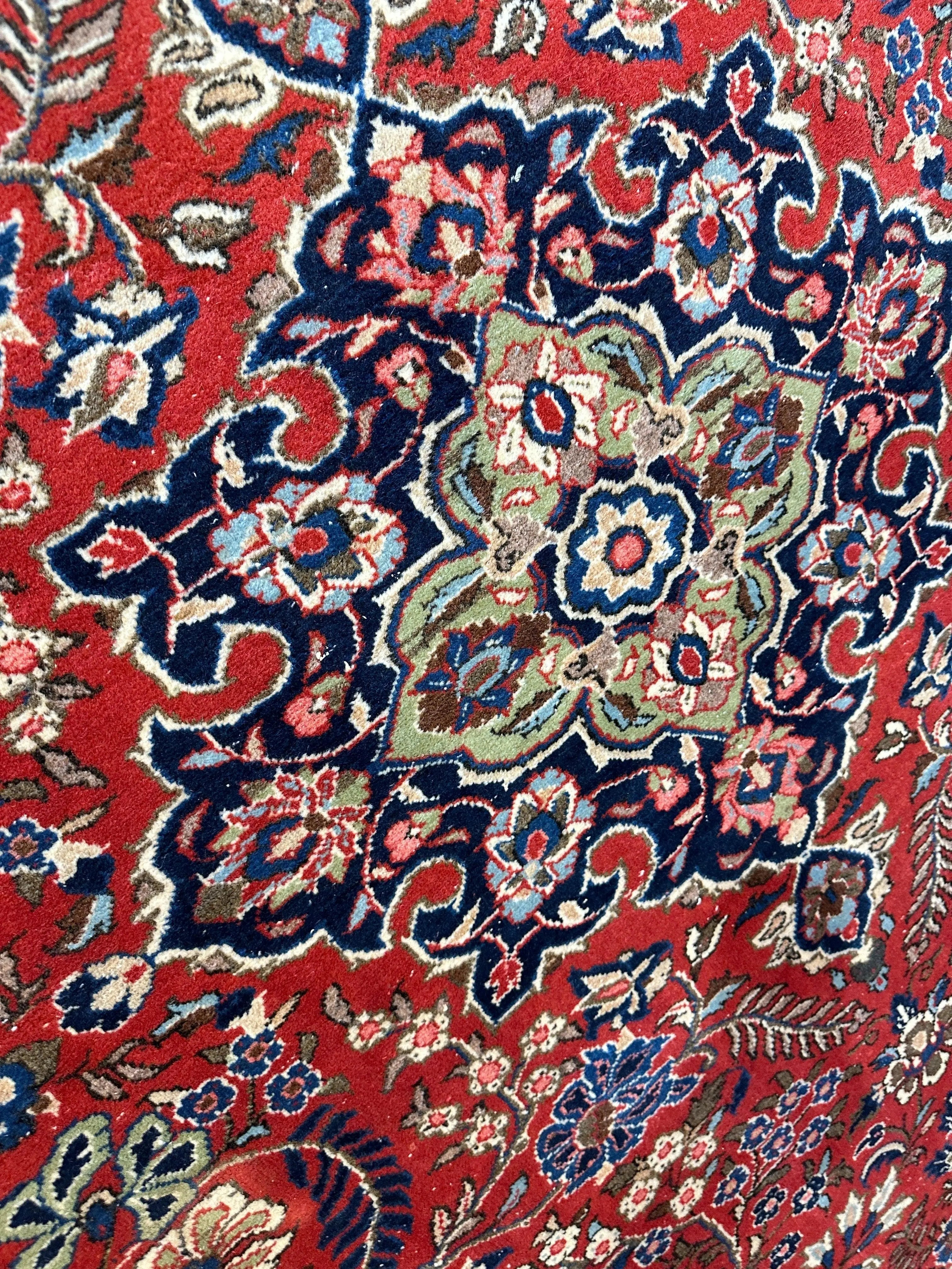 1940s Persian Yazd Area Rug 7’11” X 10’10″ Rugistan