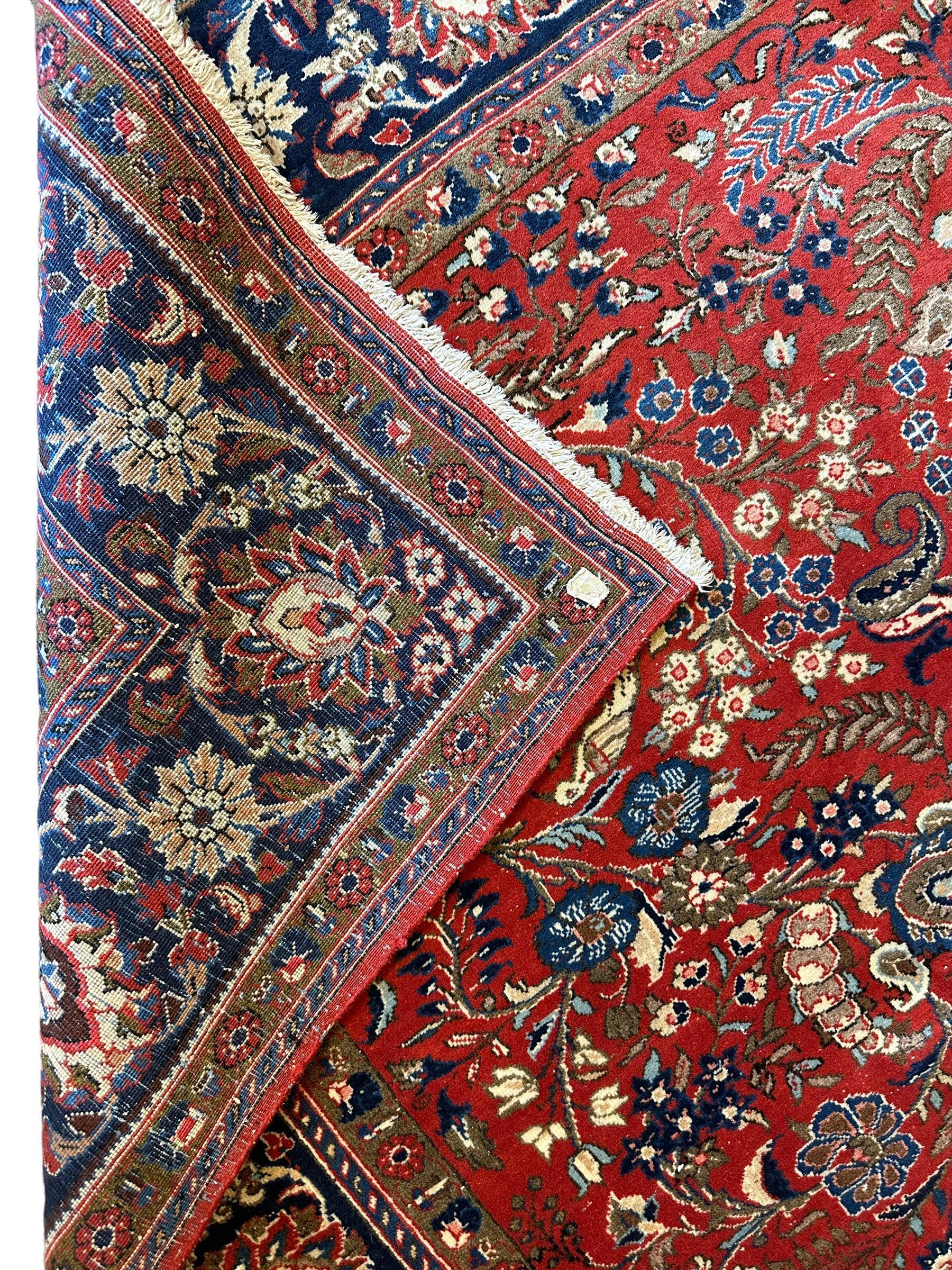 1940s Persian Yazd Area Rug 7’11” X 10’10″ Rugistan