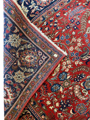 1940s Persian Yazd Area Rug 7’11” X 10’10″ Rugistan