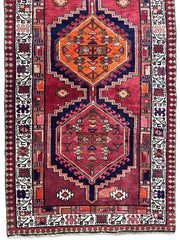 Vintage Persian Sarab Wool Runner Rug 3’4 x 10’7” Rugistan