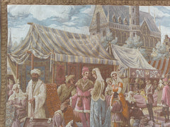 1990s Belgium Wall Tapestry 4'1” x 6’4” Rugistan