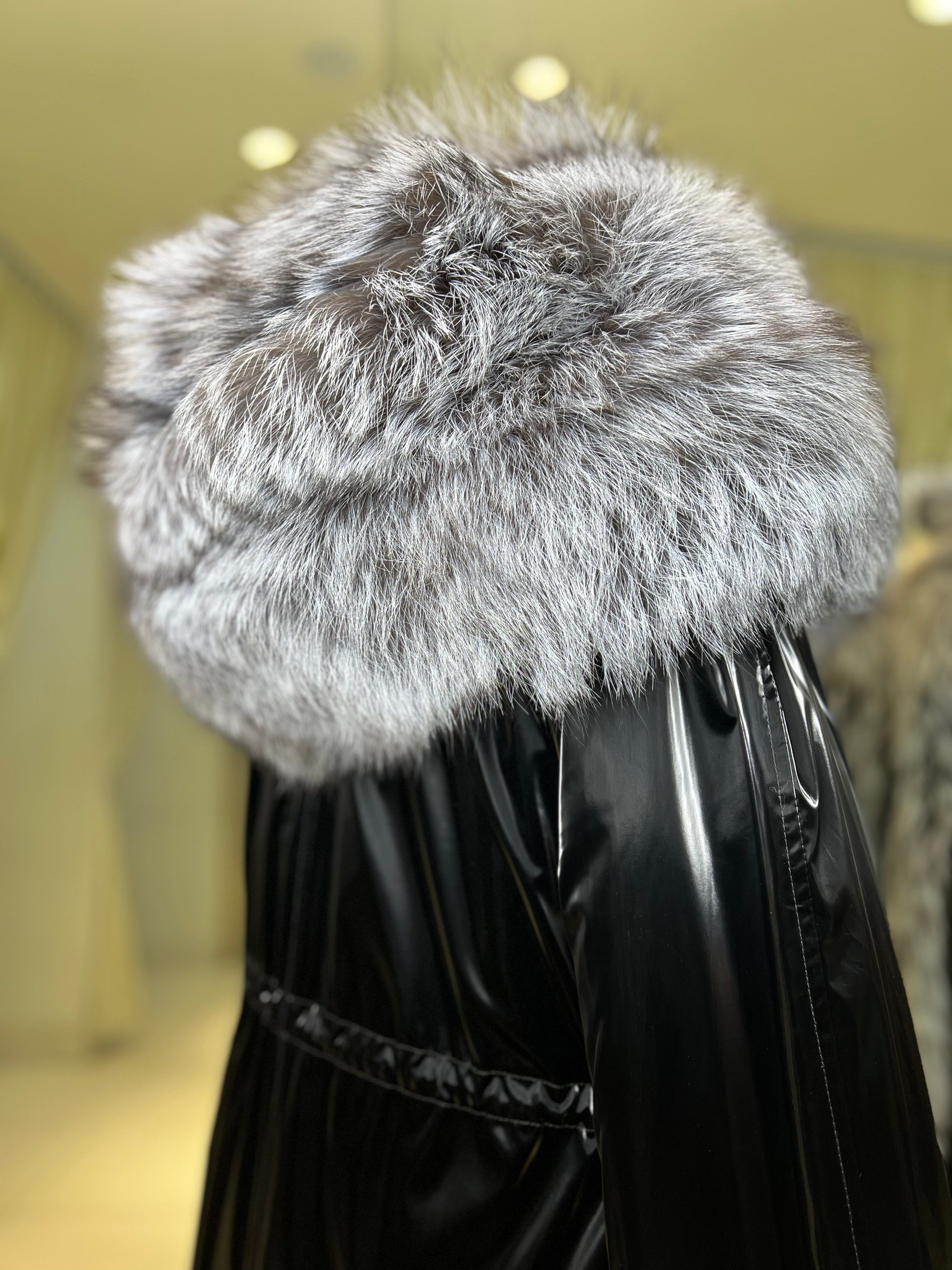 Genuine Silver Fox Fully Lined Hood Rabbit Insulated Parka Alaska® Outerwear Company