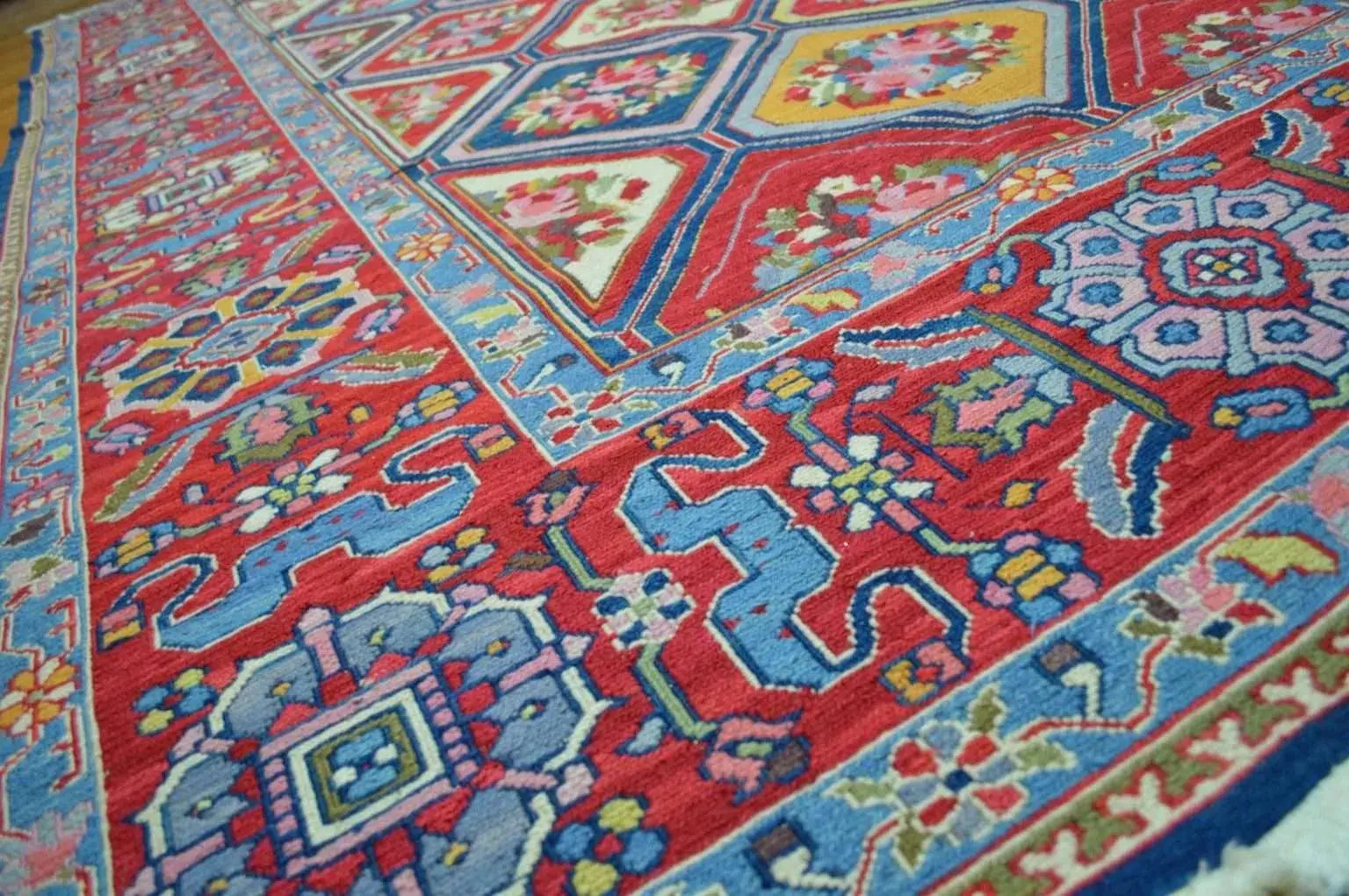 Handwoven Nourison Soumak SK43 Multicolor Area Rug – 8'5" x 11'7" – Professionally Cleaned Rugistan