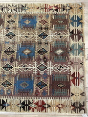 Reyhanli Anatolian 19th C Antique One Of A Kind Kilim Rug 5’ x 8’3” Rugistan