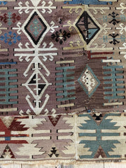 Reyhanli Anatolian 19th C Antique One Of A Kind Kilim Rug 5’ x 8’3” Rugistan