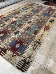 Reyhanli Anatolian 19th C Antique One Of A Kind Kilim Rug 5’ x 8’3” Rugistan