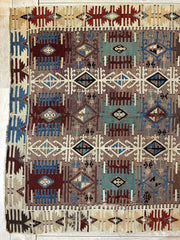 Reyhanli Anatolian 19th C Antique One Of A Kind Kilim Rug 5’ x 8’3” Rugistan