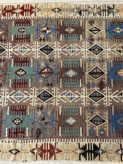 Reyhanli Anatolian 19th C Antique One Of A Kind Kilim Rug 5’ x 8’3” Rugistan