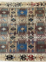 Reyhanli Anatolian 19th C Antique One Of A Kind Kilim Rug 5’ x 8’3” Rugistan