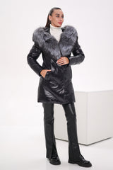 Genuine Silver Fox Fur Down Fill Coat Alaska® Outerwear Company