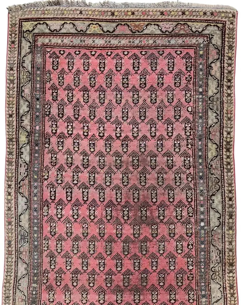 Antique Armenian Karabakh Wool Runner – 3’3” x 12’8” – Hand-Knotted Long Corridor Rug Rugistan