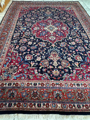 Persian Mashhad Hand Knotted Wool Area Rug 9’9” x 13’3” Rugistan