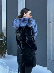 Genuine Silver Fox Fur Down Fill Coat Alaska® Outerwear Company