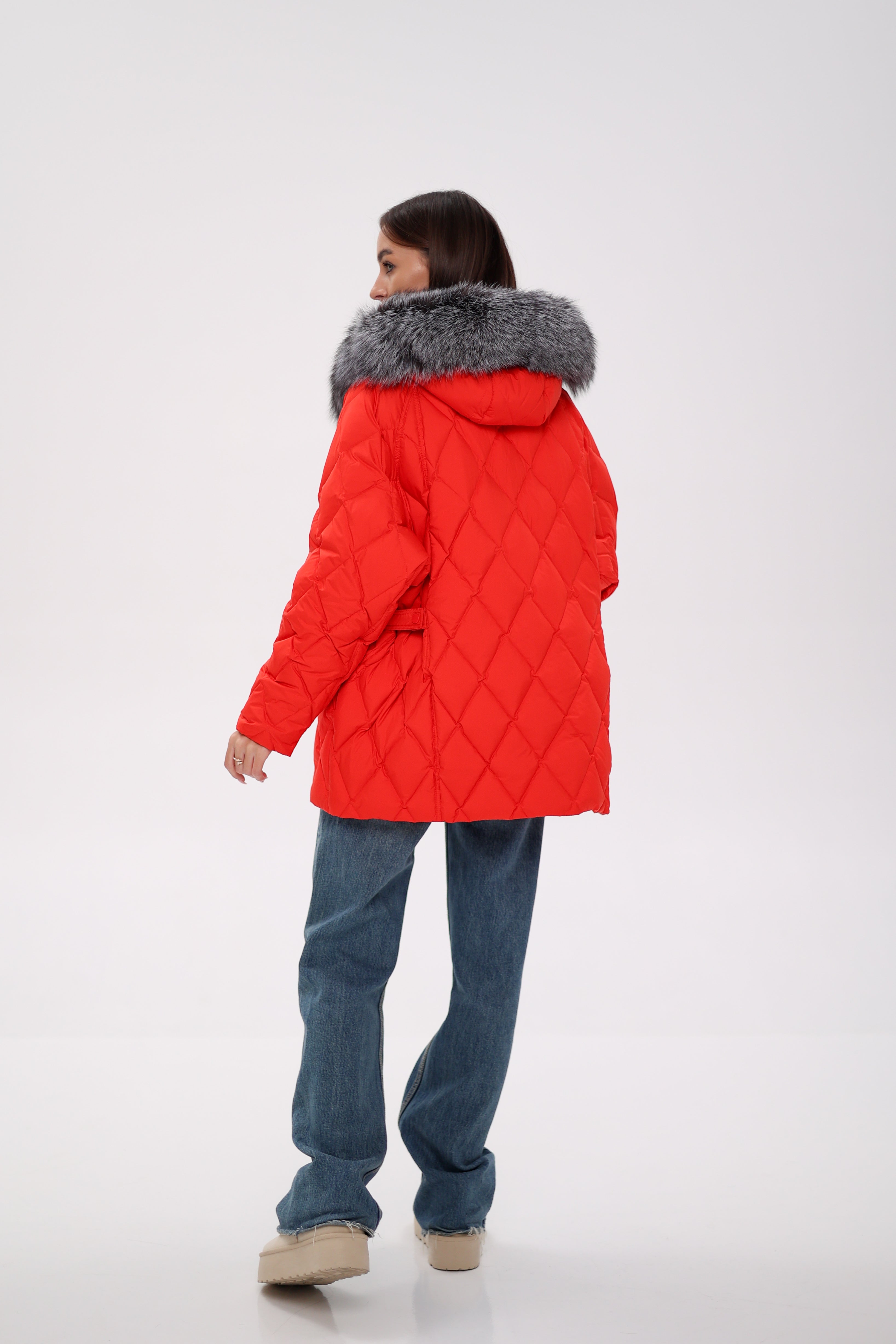 Genuine Silver Fox Down Fill Hooded Parka Alaska® Outerwear Company