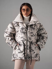 Monochrome Jacquard Down Fill Coat Alaska® Outerwear Company