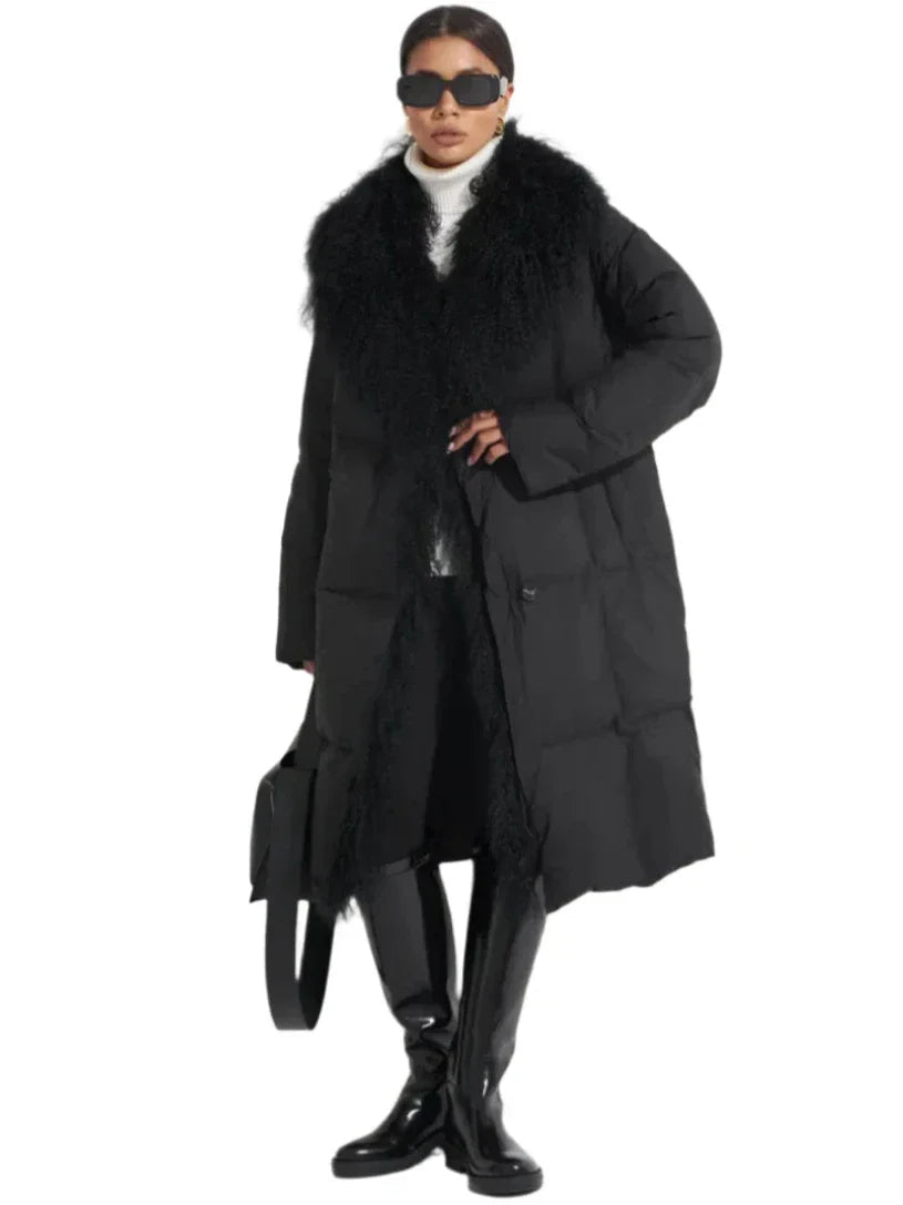 Genuine Lama Fur Premium Down Coat Alaska® Outerwear Company