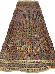 Antique Turkish Jajim Wool Rug 5’6” x 14’5” Rugistan