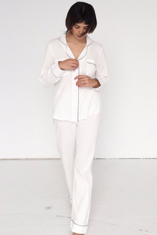 SALUA Classic Luxury Pajamas in Brushed Pima Cotton Salua Lingerie