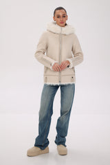 ⇆ Reversible Hooded Wool Blend Jacket Alaska® Outerwear Company