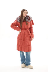 Genuine Silver Fox Fur Trim Down Coat Alaska® Outerwear Company