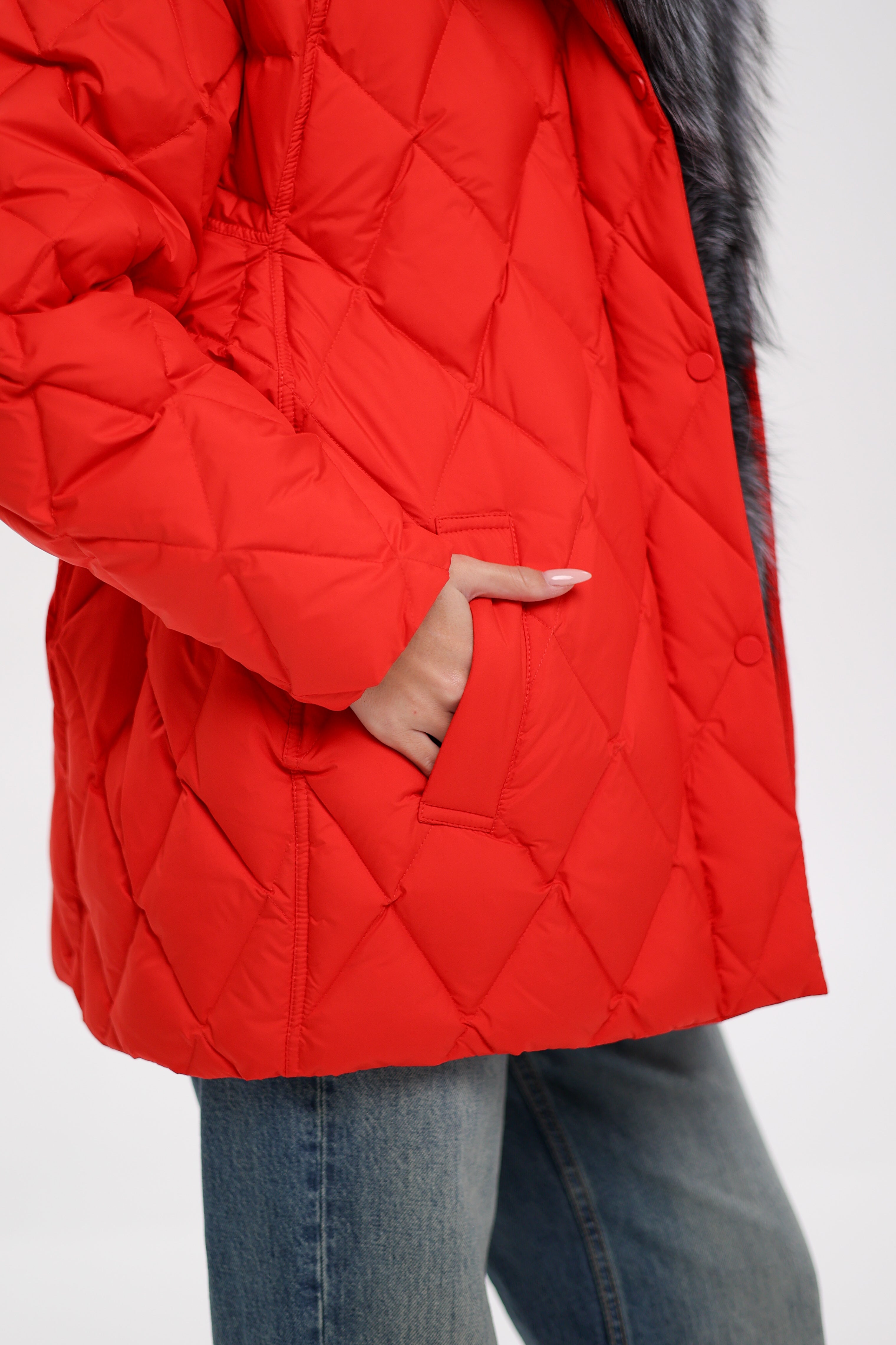 Genuine Silver Fox Down Fill Hooded Parka Alaska® Outerwear Company