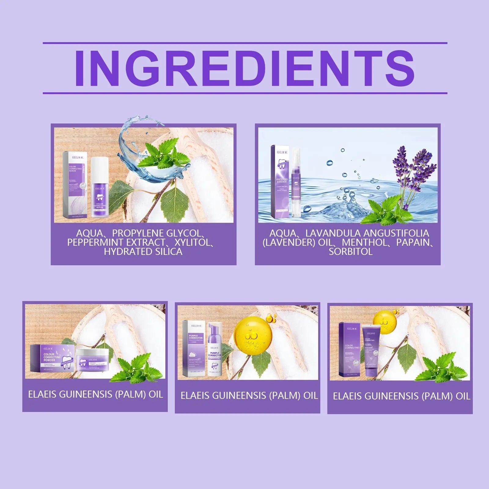 EELHOE Purple Toned Teeth Whitening Set - Family Shopolf