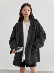 Women's Wool Double-sided Coat Family Shopolf