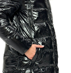 Onyx Genuine Silver Fox Down Parka 107cm Alaska® Outerwear Company