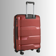 24-inch Red Hardcase Roller Luggage with 360° Wheels & TSA Lock Sole Premise