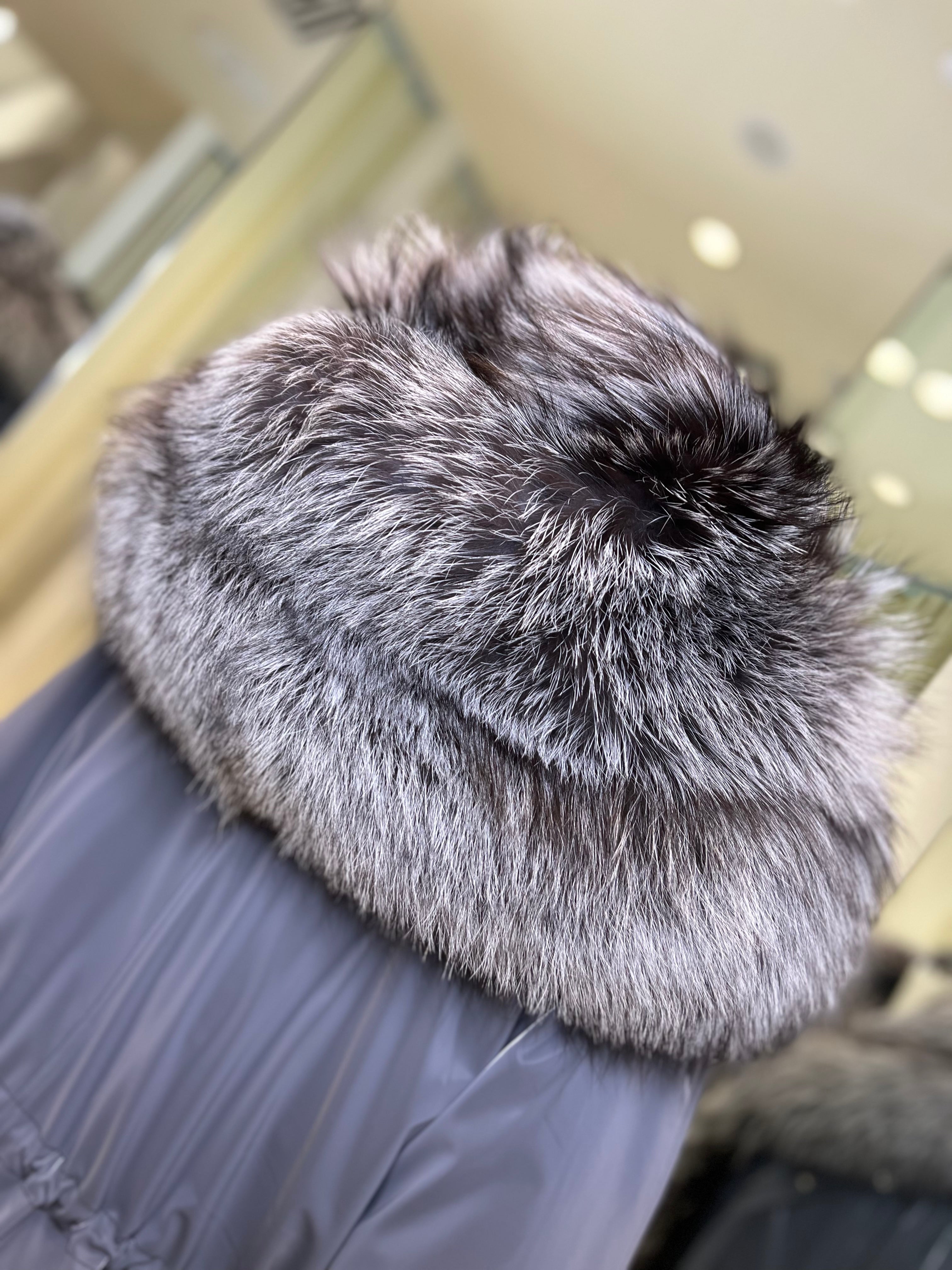 Genuine Silver Fox Fully Lined Hood Rabbit Insulated Parka Alaska® Outerwear Company