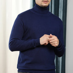 Men's Loose Knit Long Sleeve Solid Sweater