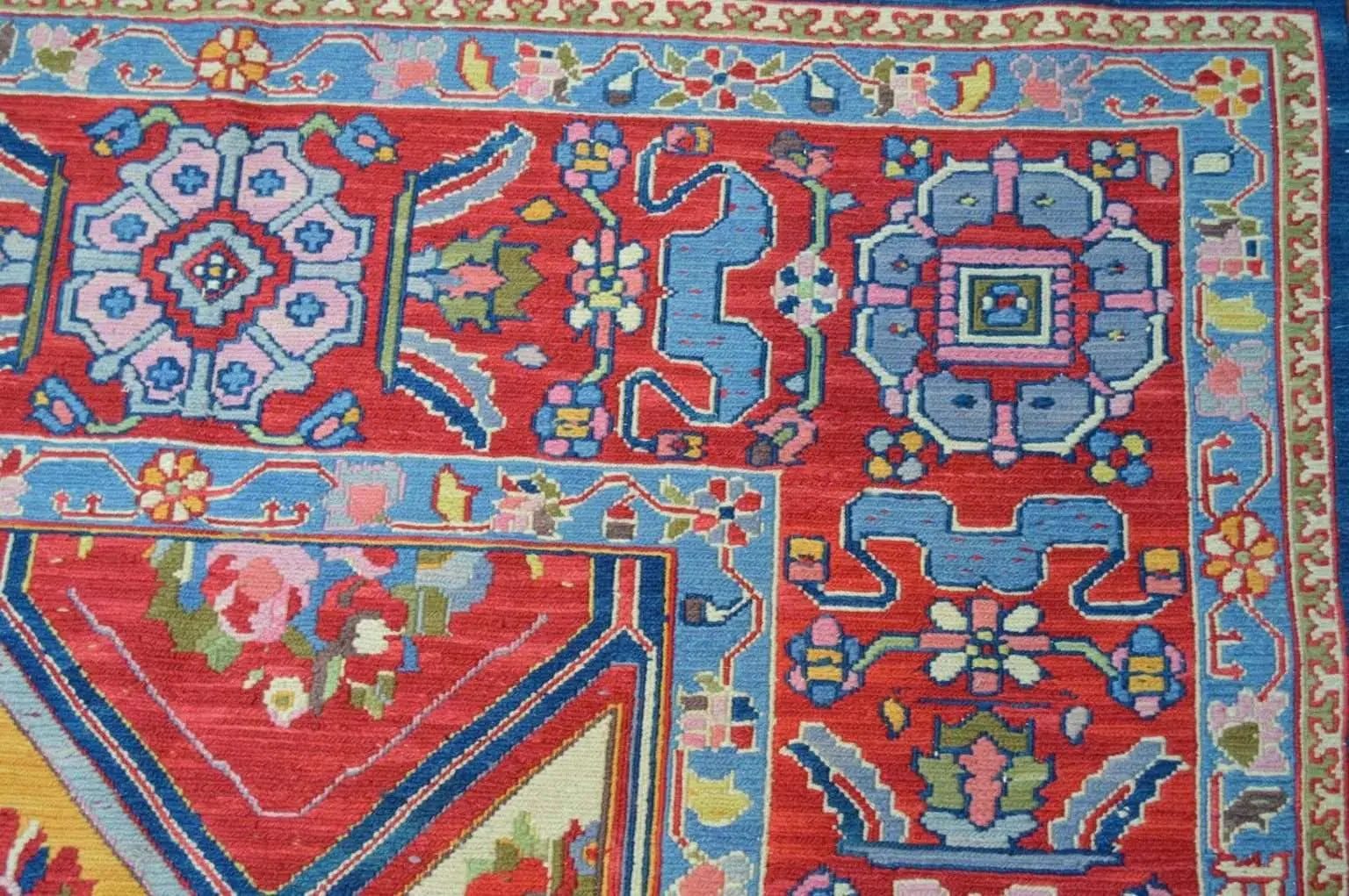 Handwoven Nourison Soumak SK43 Multicolor Area Rug – 8'5" x 11'7" – Professionally Cleaned Rugistan