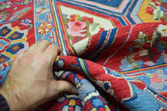 Handwoven Nourison Soumak SK43 Multicolor Area Rug – 8'5" x 11'7" – Professionally Cleaned Rugistan