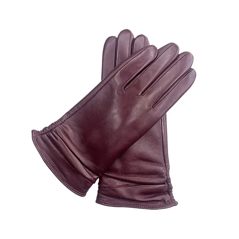 Women's sheepskin gloves Family Shopolf
