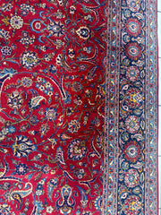 Incredible Persian Kashan All Over Wool Rug 10’2” x 14’ Rugistan