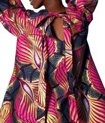 Pink Blue Loose and Comfortable Dress - Family Shopolf