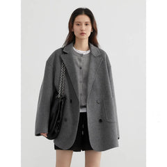 Women's Wool Double-sided Coat Family Shopolf