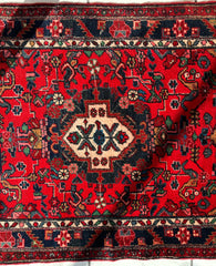 Hand-knotted Persian Hamadan wool Rug 3’8” x 6’4” Rugistan