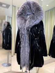 Genuine Silver Fox Fully Lined Hood Rabbit Insulated Parka Alaska® Outerwear Company