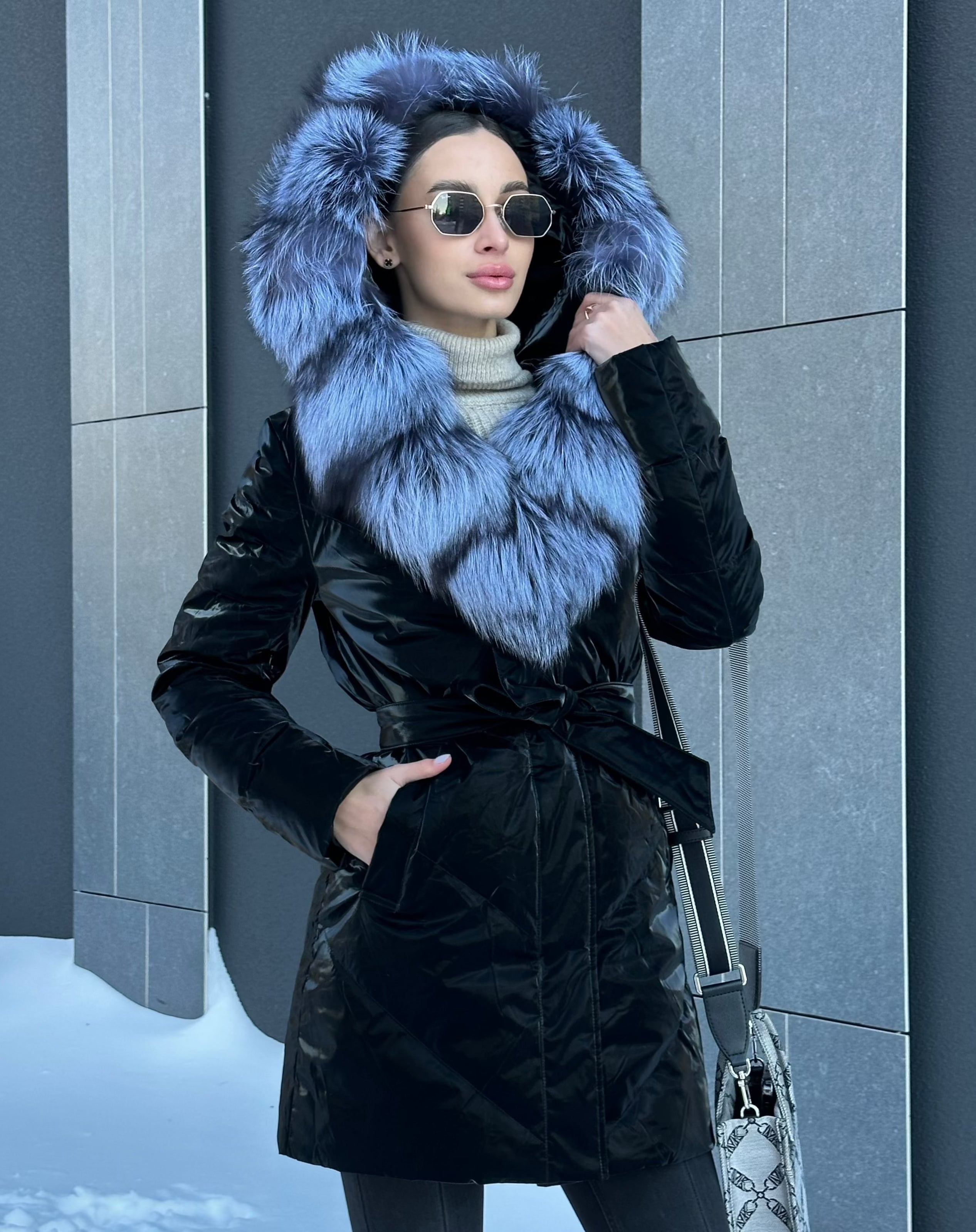 Genuine Silver Fox Fur Down Fill Coat Alaska® Outerwear Company