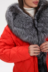 Genuine Silver Fox Down Fill Hooded Parka Alaska® Outerwear Company