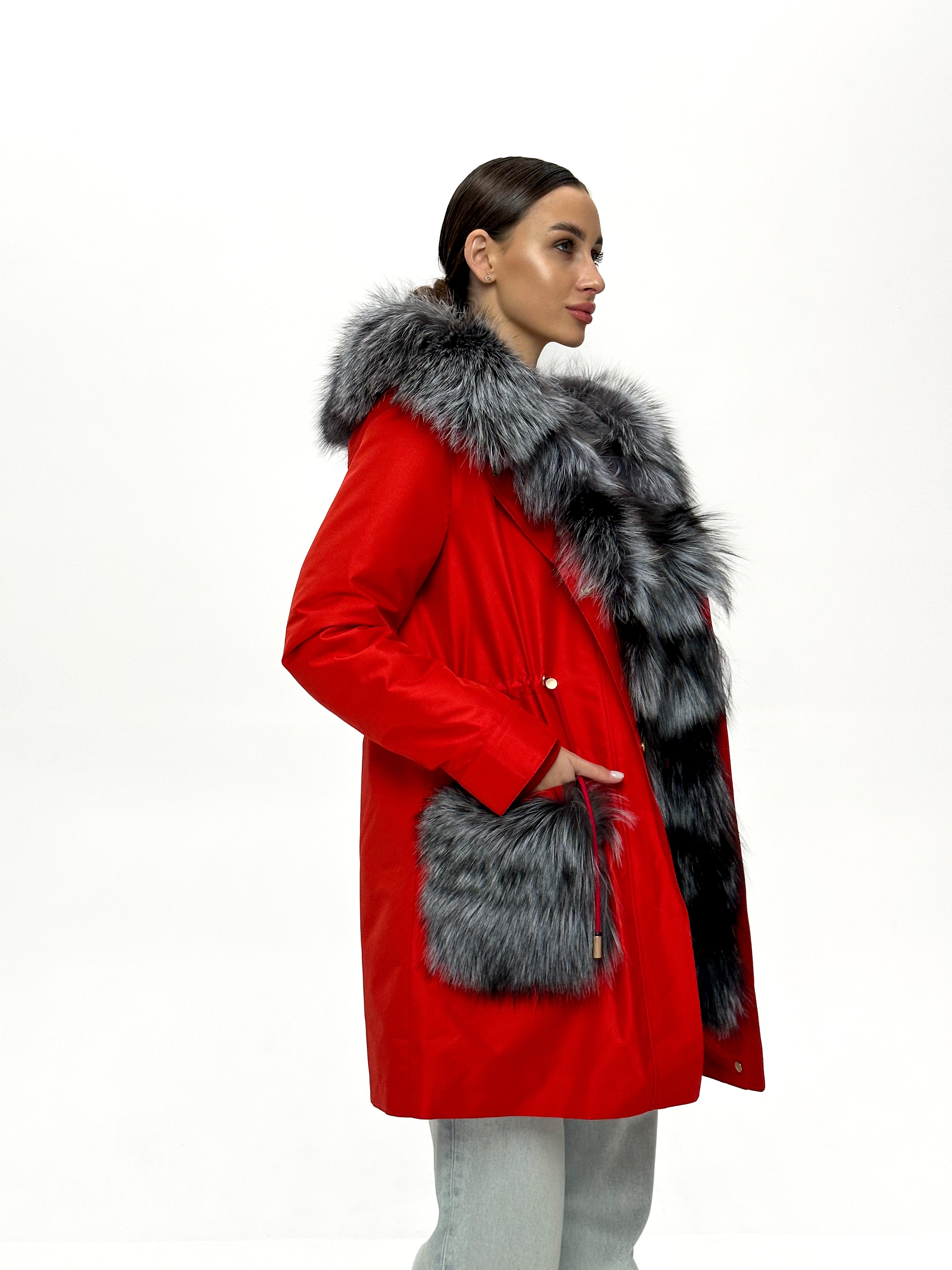 Genuine Silver Fox Fur Rabbit Fur Insulated Parka Alaska® Outerwear Company